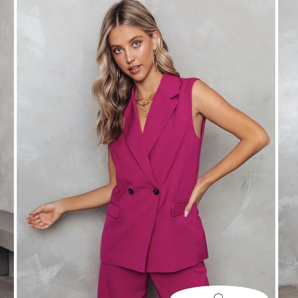 VICI Pocketed Vest - Magenta - Picture 4 of 9